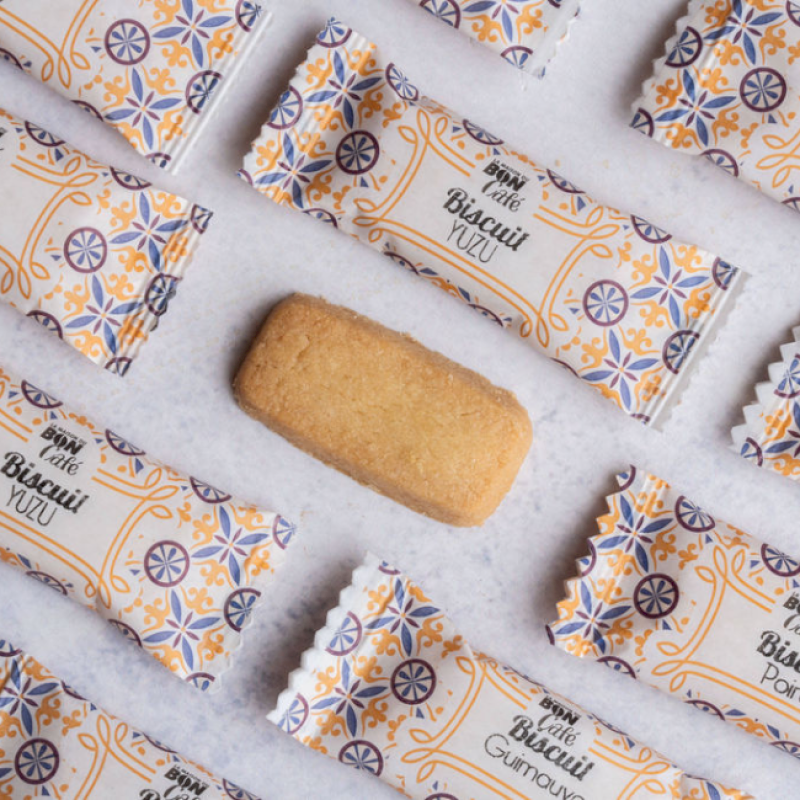 Mix biscuits : Yuzu, guimauve et poire 