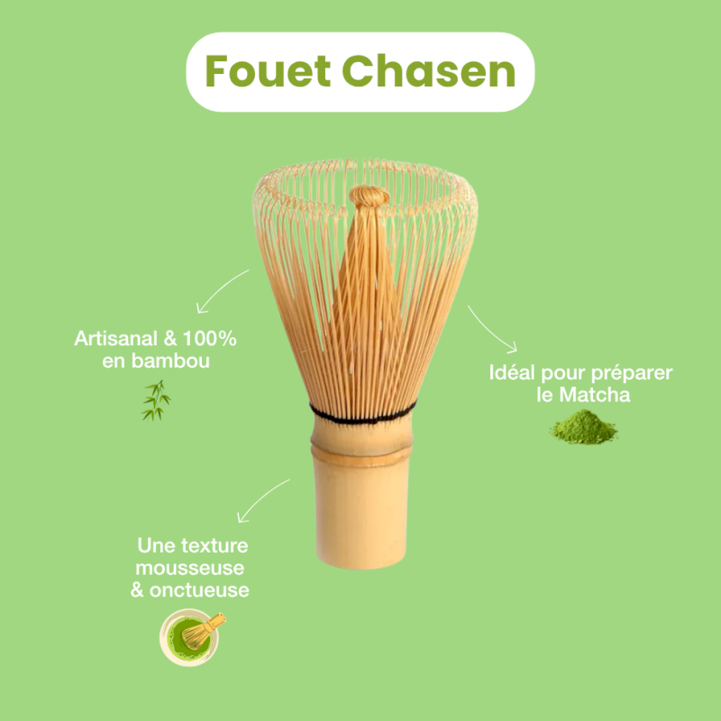Fouet Chasen en bambou pour Matcha