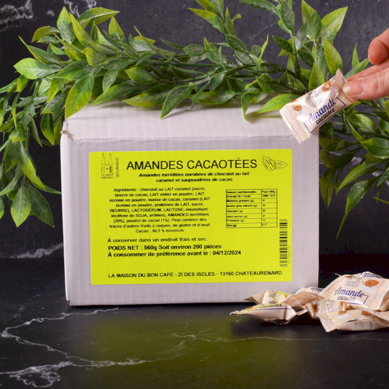 Amandes cacaotées