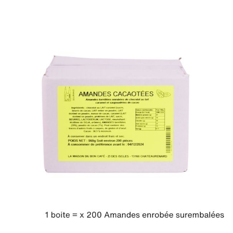 Amandes cacaotées