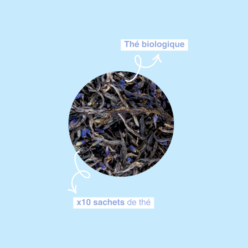 Thé blanc bio à la lavande