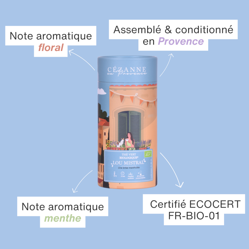 Cézanne | Thé vert Lou Mistral bio