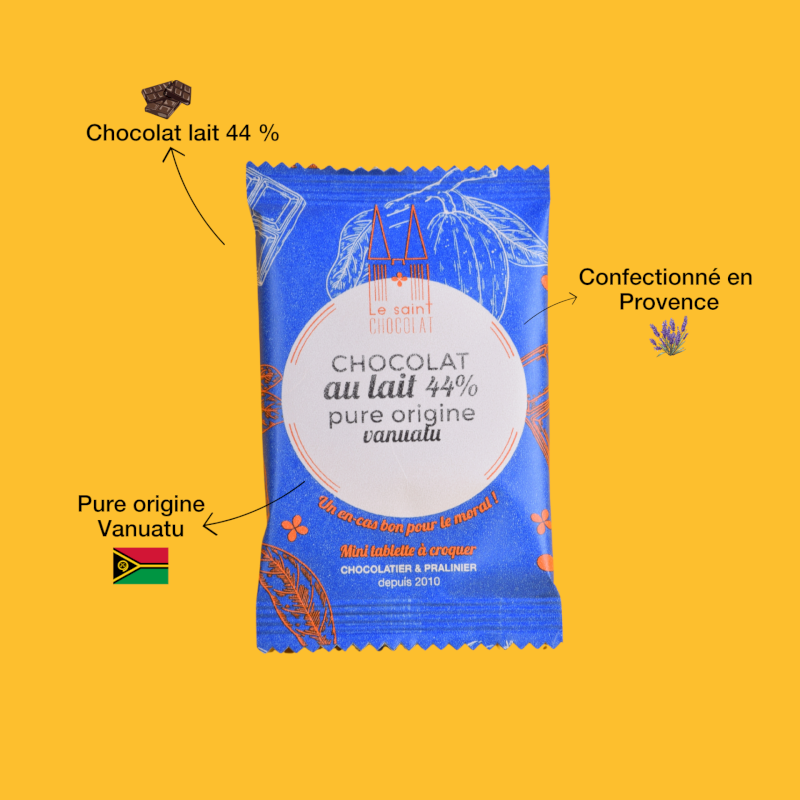 Tablette chocolat au lait Vanuatu Tablette chocolat au lait Vanuatu