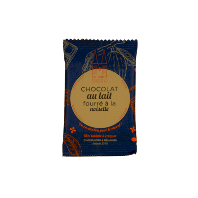 Tablette chocolat au lait fourré à la noisette Tablette chocolat au lait fourré à la noisette