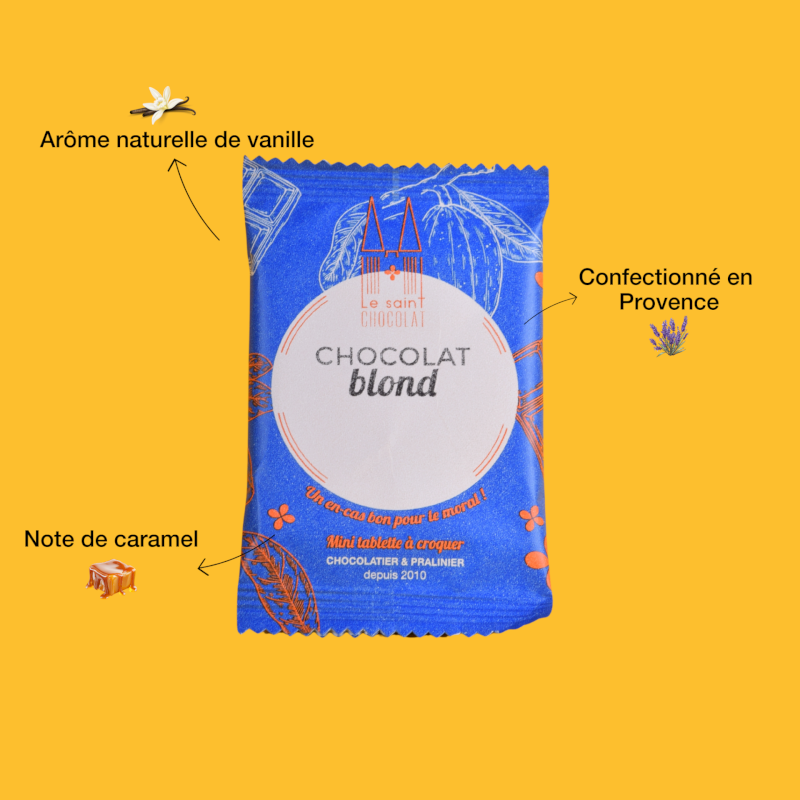 Tablette chocolat blond