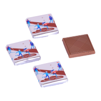 Carrés de chocolat de Noël