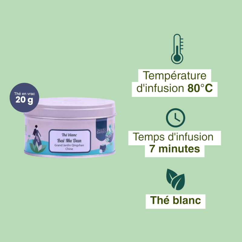 Thé blanc bio Bai Mu Dan