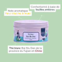 Thé blanc bio Bai Mu Dan