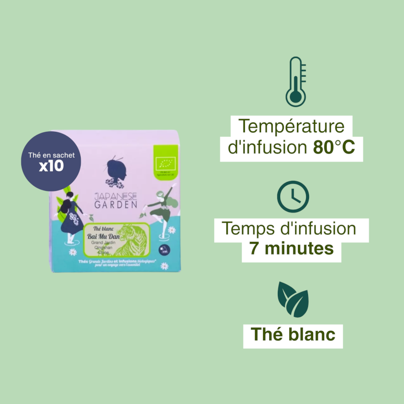 Thé blanc bio Bai Mu Dan