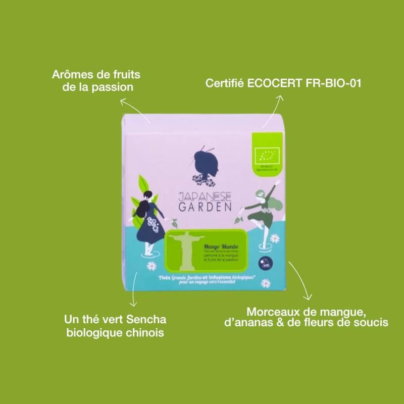Thé vert bio Mango Mambo Thé vert bio Mango Mambo