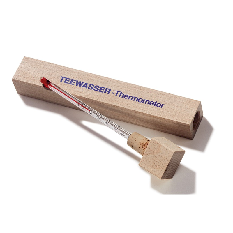Thermomètre thé en bois