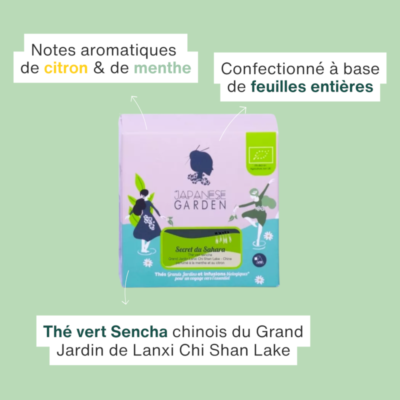 Thé vert bio Secret du Sahara
