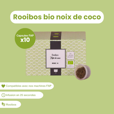 Capsule de Rooibos bio noix de coco