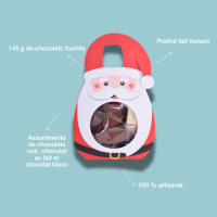 Père Noel avec ses chocolats fondants