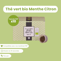 Capsule de thé vert bio Menthe Citron
