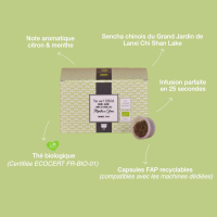 Capsule de thé vert bio Menthe Citron