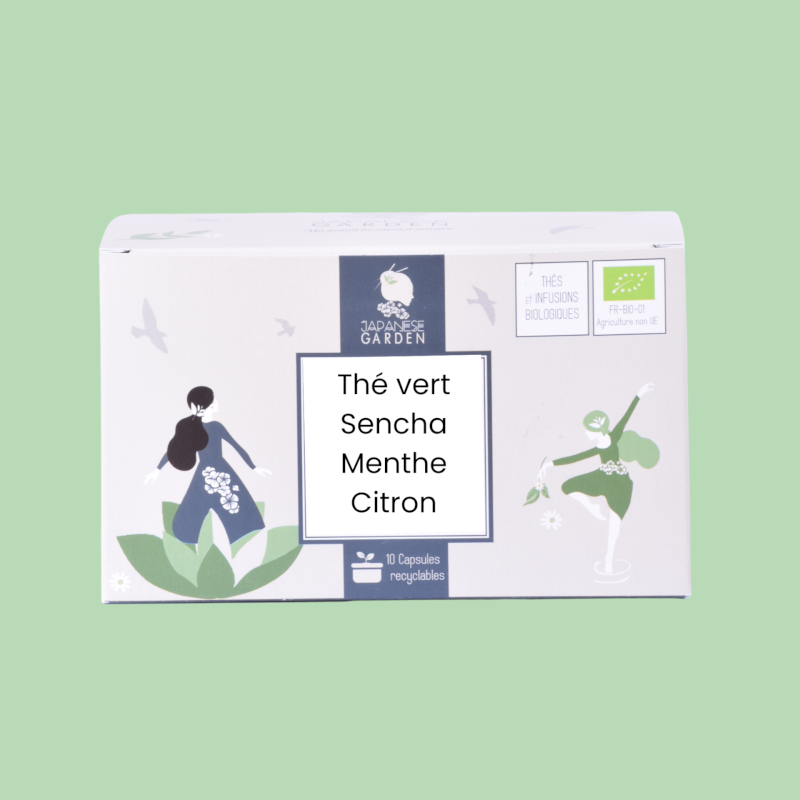 Capsule de thé vert bio Menthe Citron