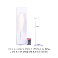 Fouet à lait mousseur électrique beige 