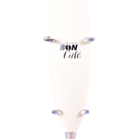 Fouet à lait mousseur électrique beige 