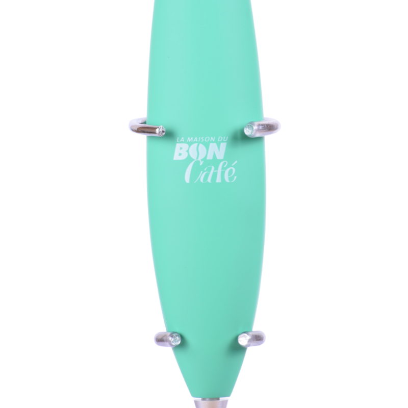 Fouet à lait mousseur électrique vert