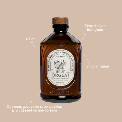 Sirop d'Orgeat biologique 