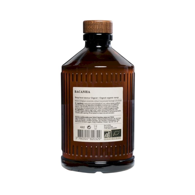 Sirop d'Orgeat biologique 