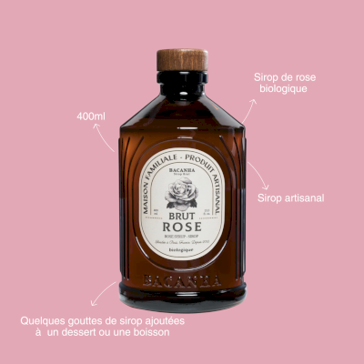 Sirop de rose biologique 