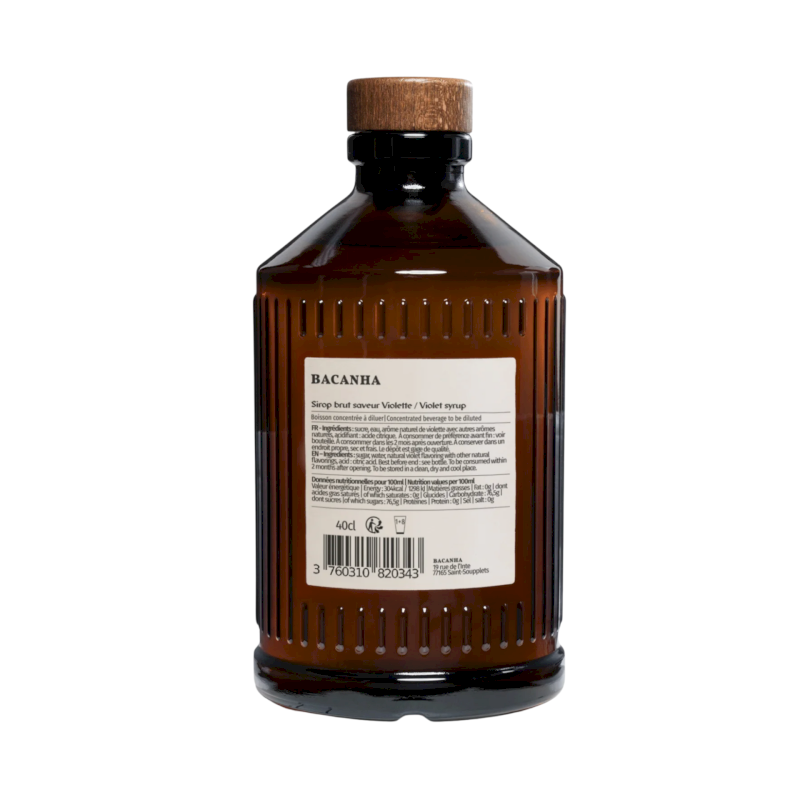Sirop de violette biologique