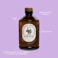 Sirop de violette biologique
