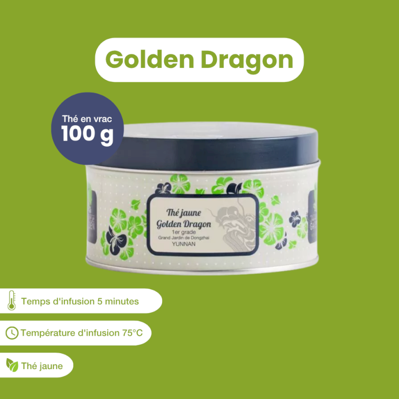 Thé jaune bio Golden Dragon