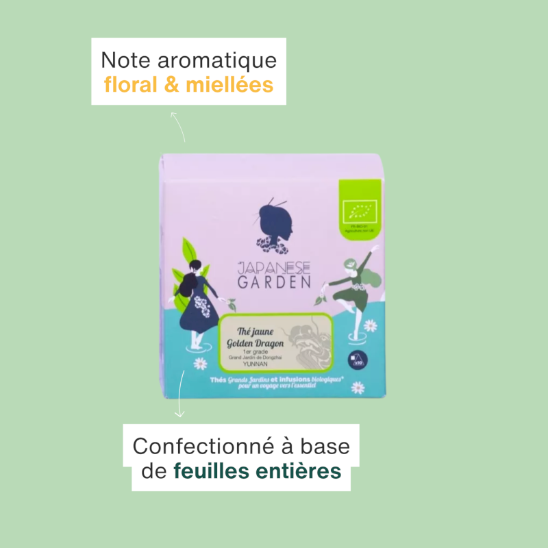 Thé jaune bio Golden Dragon