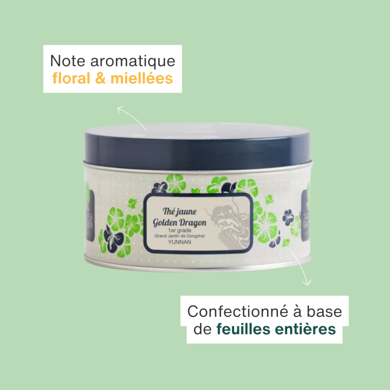 Thé jaune bio Golden Dragon