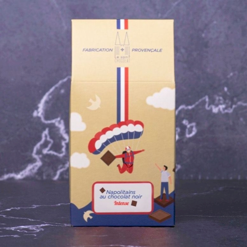 Carrés de chocolat noir