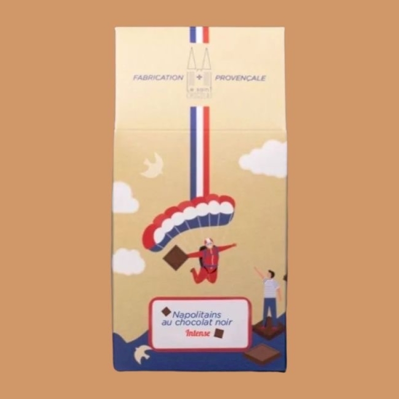 Carrés de chocolat noir