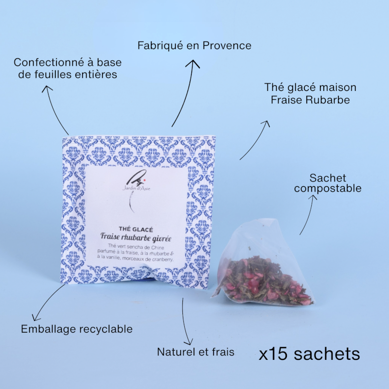Thé Givré Fraise Rhubarbe