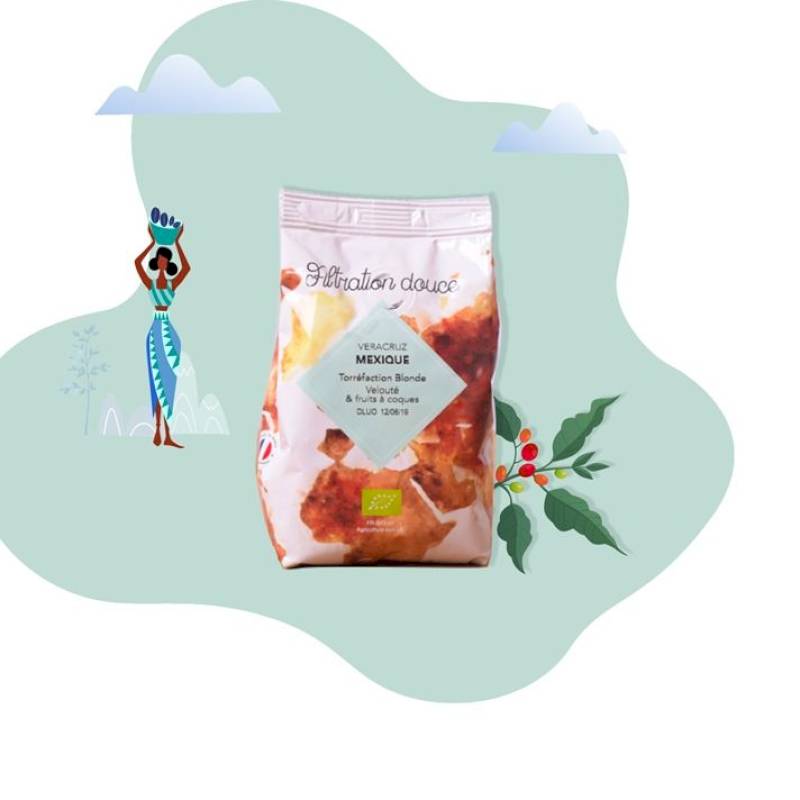 Café filtration douce bio du Mexique
