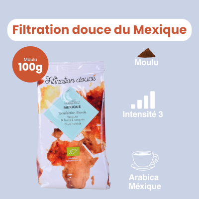 Café filtration douce bio du Mexique