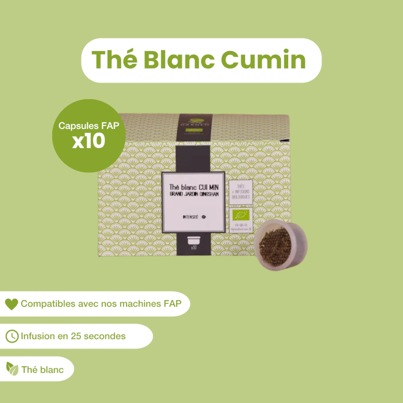Capsule de thé Blanc Cui Min bio