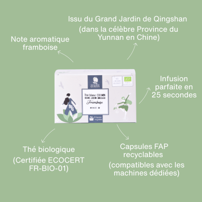 Capsule de thé Blanc Cui Min bio Capsule de thé Blanc Cui Min bio