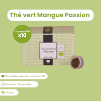 Capsule de thé vert Sencha Mangue-Passion bio