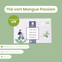 Capsule de thé vert Sencha Mangue-Passion bio