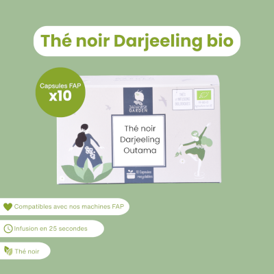 Capsule de thé noir Darjeeling bio
