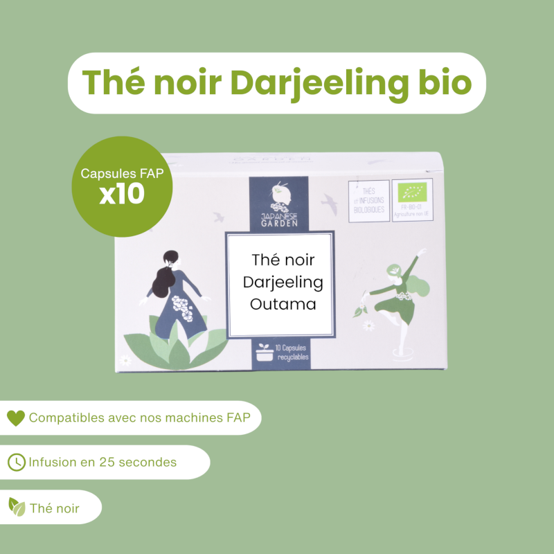 Capsule de thé noir Darjeeling bio