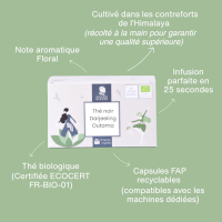 Capsule de thé noir Darjeeling bio