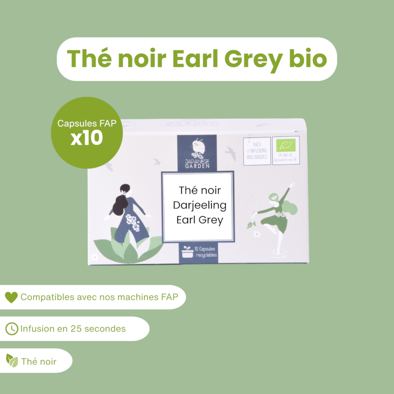 Capsule de thé noir Earl Grey bio