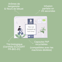 Capsule de thé noir Earl Grey bio