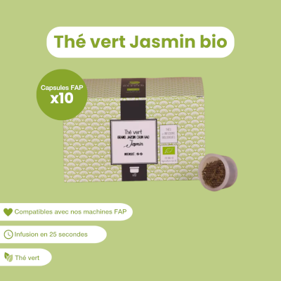 Capsule de thé vert Jasmin bio