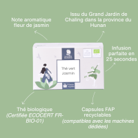 Capsule de thé vert Jasmin bio