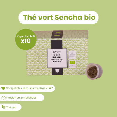 Capsule de thé vert Sencha bio