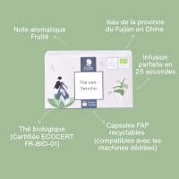 Capsule de thé vert Sencha bio